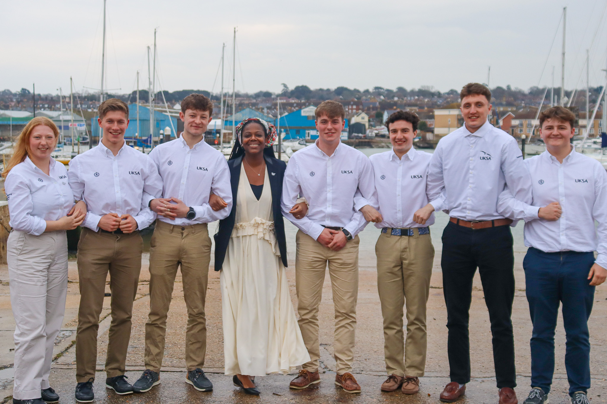 The Seafarers' Charity’s Business Development Director, Temi Binitie FICS, at the UKSA Superyacht Cadetship Graduation